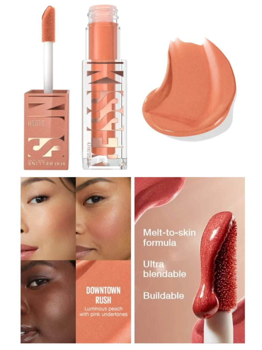🔥 ADD TO ANY BUNDLE FOR JUST $6!! MAYBELLINE Sunkisser Liquid Blush Bronzer